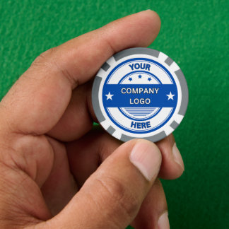 NEW! Poker Chips - Grey- Custom