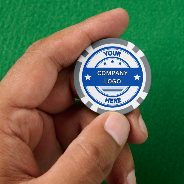 NEW! Poker Chips - Grey- Custom (Hand)