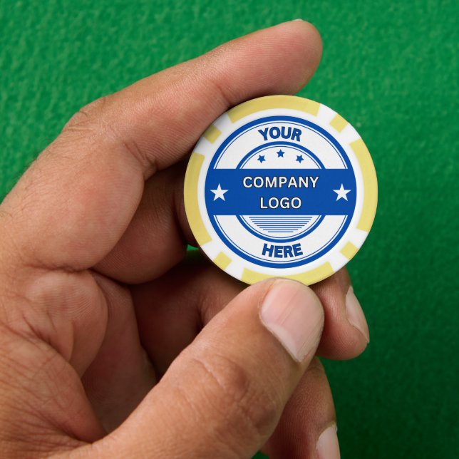 NEW! Poker Chips - Yellow- Custom (Hand)