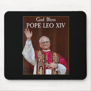 New Pope 2025 God Bless Pope Leo Xiv  Mouse Pad