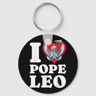 New Pope Leo I Love Pope Leo Key Ring
