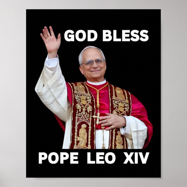 New Pope Leo Xiv Catholic Gifts Merch Souvenirs Ca Poster (Front)