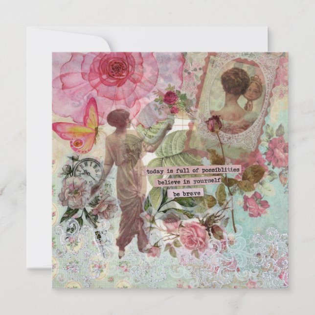 New Possibilites Flat Greeting Card (Front)