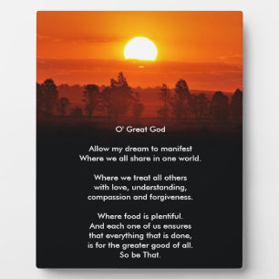 New Prayer Plaque
