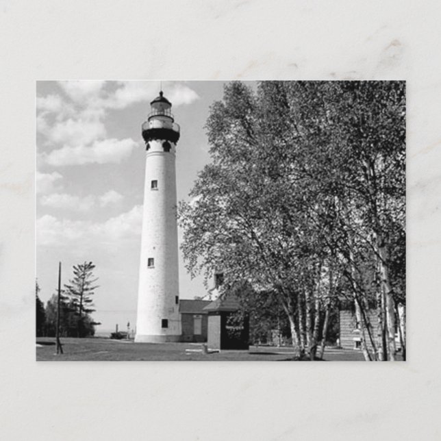New Presque Isle Lighthouse Postcard (Front)