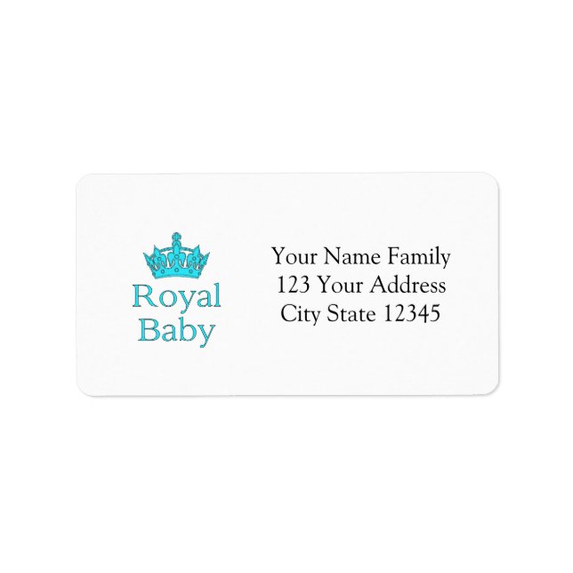 New Prince - a royal baby! Label (Front)