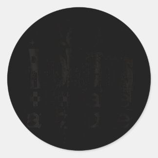 New problems same attitude retro grunge streetwear classic round sticker