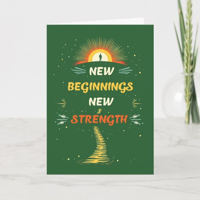 New Prosthetic Congratulations Inspirational Card (Front)