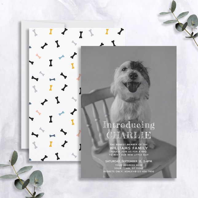 New Puppy Photo Adoption Announcement (Creator Uploaded)