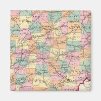 New rail road map of the State of Ohio
