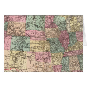 New rail road map of the United States