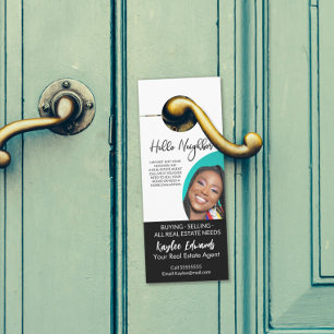 New Real Estate Agent door hanger