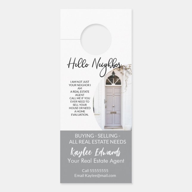 New Real Estate Agent door hanger (Front)