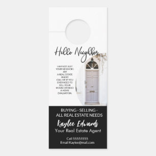 New Real Estate Agent door hanger
