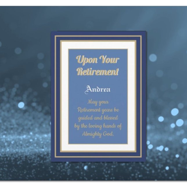 New!  Retirement blessings card (Creator Uploaded)