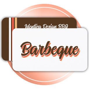 NEW retro barbeque Business Card