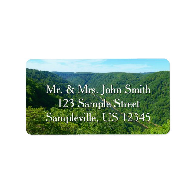 New River Gorge Bridge I Label (Front)
