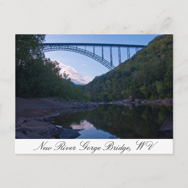New River Gorge Bridge in WV Postcard (Front)