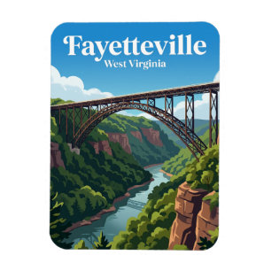 New River Gorge Bridge USA Magnet