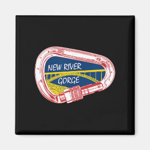 New River Gorge Climbing Carabiner Magnet