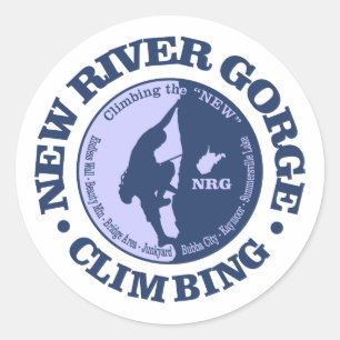 New River Gorge (Climbing) Classic Round Sticker