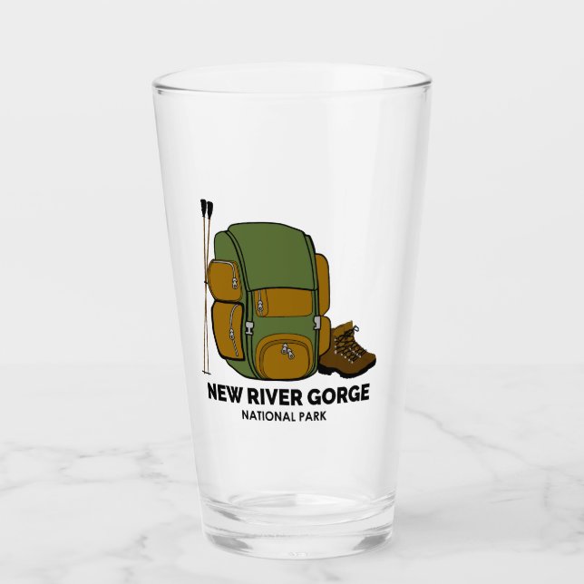 New River Gorge National Park Backpack Glass (Front)