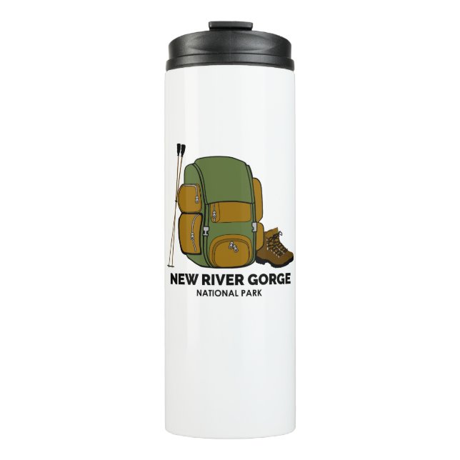 New River Gorge National Park Backpack Thermal Tumbler (Front)