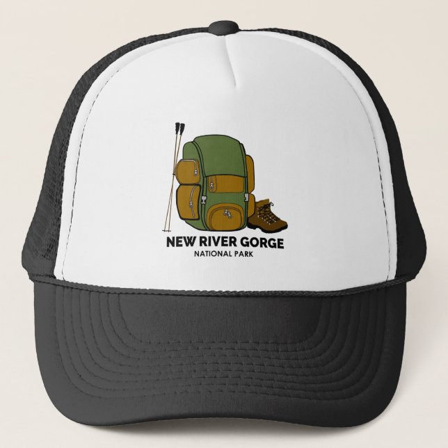 New River Gorge National Park Backpack Trucker Hat (Front)