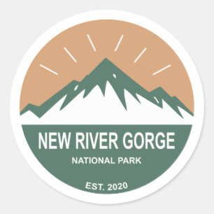 New River Gorge National Park Classic Round Sticker