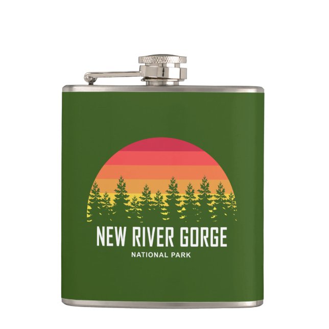 New River Gorge National Park Hip Flask (Front)