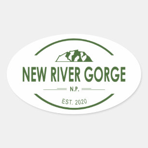 New River Gorge National Park Oval Sticker