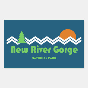 New River Gorge National Park Rectangular Sticker