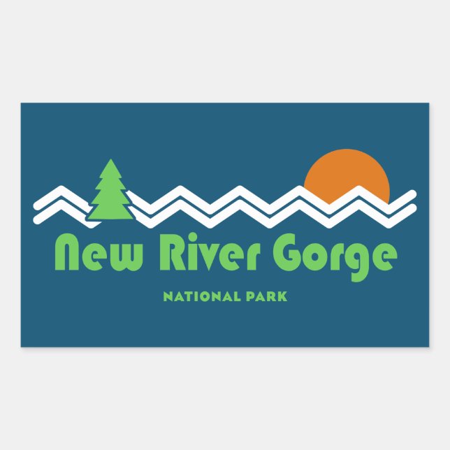 New River Gorge National Park Rectangular Sticker (Front)