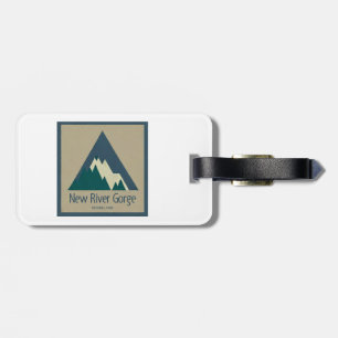 New River Gorge National Park Rustic Luggage Tag