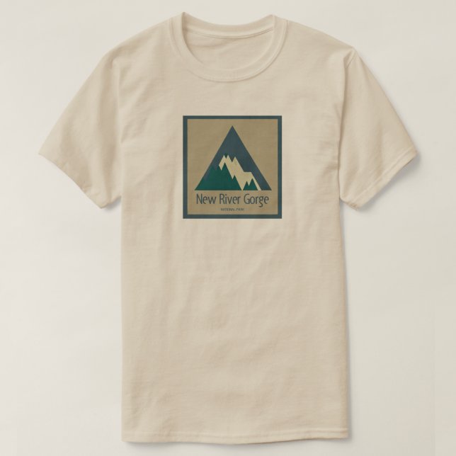New River Gorge National Park Rustic T-Shirt (Design Front)