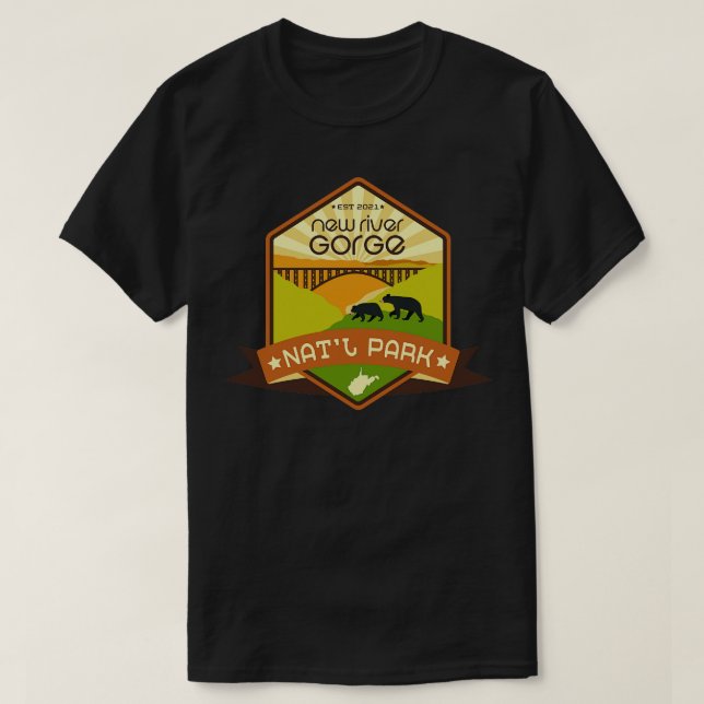 New River Gorge National Park T-Shirt (Design Front)