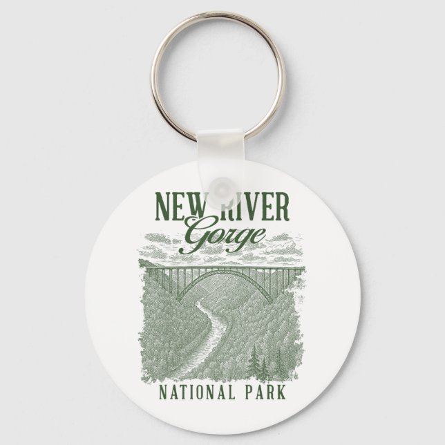 New River Gorge National Park Travelling Nature Ex Key Ring (Front)