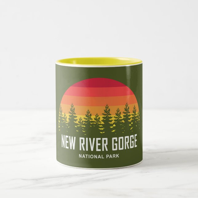 New River Gorge National Park Two-Tone Coffee Mug (Center)