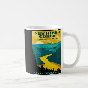 New River Gorge National Park Vintage Wpa Ster Sty Coffee Mug