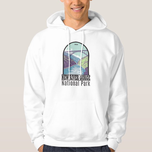 New River Gorge National Park West Virginia Bridge Hoodie (Front)