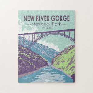 New River Gorge National Park West Virginia Bridge Jigsaw Puzzle