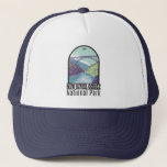 New River Gorge National Park West Virginia Bridge Trucker Hat<br><div class="desc">New River Gorge vector artwork design. The park is home to some of the country's best whitewater rafting and is also one of the most popular climbing areas on the East Coast.</div>
