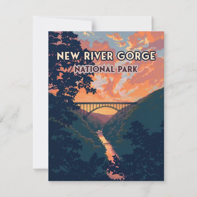 New River Gorge National Park West Virginia Card (Front)