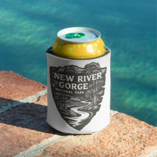 New River Gorge National Park West Virginia Emblem Can Cooler