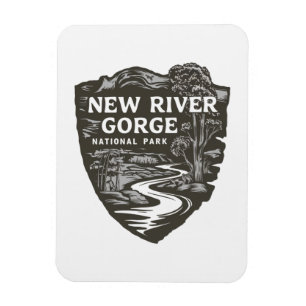 New River Gorge National Park West Virginia Emblem Magnet