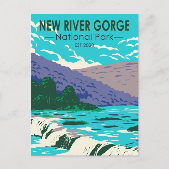 New River Gorge National Park West Virginia Postcard (Front)