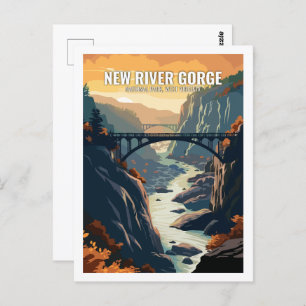 New River Gorge National Park West Virginia USA Postcard