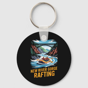 New River Gorge Rafting Whitewater Kayak Outdoor W Key Ring