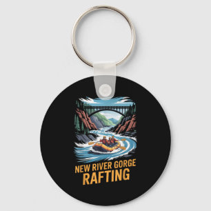 New River Gorge Rafting Whitewater Kayak Outdoor W Key Ring