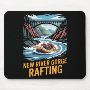 New River Gorge Rafting Whitewater Kayak Outdoor W Mouse Pad